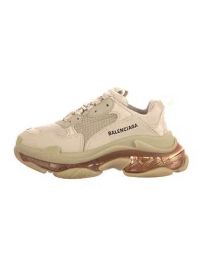 Pre-owned Balenciaga Mesh Mesh Accents Chunky Sneakers In Neutrals