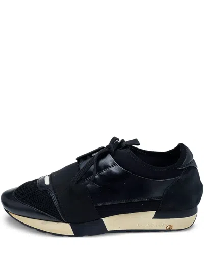 Pre-owned Balenciaga Mesh Panelled Lace-up Trainers