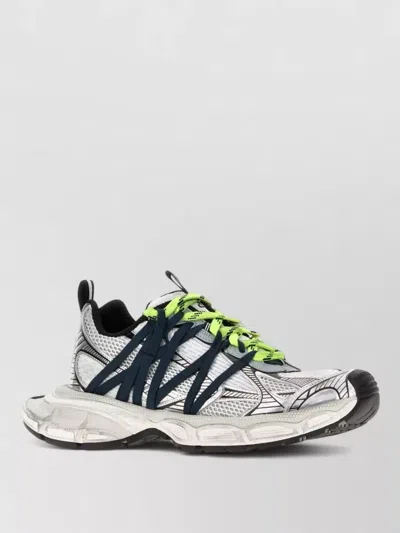 Balenciaga Mesh Rubber 3xl Sneakers Pull Tab Laces In Animal Print