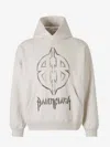 Balenciaga Metal Bb Stencil Archetype Black Hoodie In Metal Logo Printed On The Front
