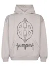 Balenciaga Metal Bb Stencil Archetype Black Hoodie In Black