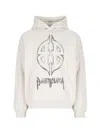 BALENCIAGA METAL BB STENCIL LOGO HOODIE