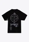 Balenciaga Metal Bb Stencil Oversized Vintage T-shirt In Black