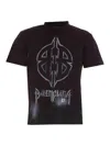 Balenciaga Metal Bb Stencil Oversized Vintage T-shirt In Black