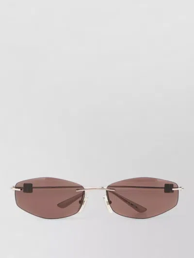 Balenciaga Metal Sunglasses Tinted Lenses Lightweight Design In Silver
