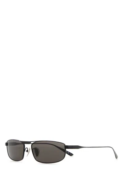 Balenciaga Metal Tag 3.0 Rectangle Sunglasses In Brown