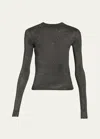 Balenciaga Metallic Open-back Top In Noir