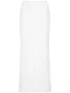 Balenciaga Off White High Waist Long Tweed Skirt In Neutrals