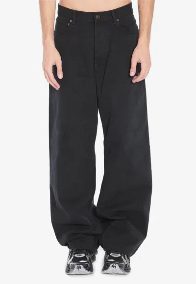 BALENCIAGA MID-RISE BAGGY JEANS