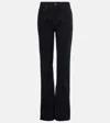 Balenciaga Mid-rise Bootcut Jeans In Black