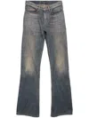 Balenciaga Halbhohe Bootcut-jeans In Blue