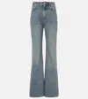 Balenciaga Low-rise Flared Jeans In Blue