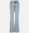 Balenciaga Mid-rise Flared Jeans In Blue