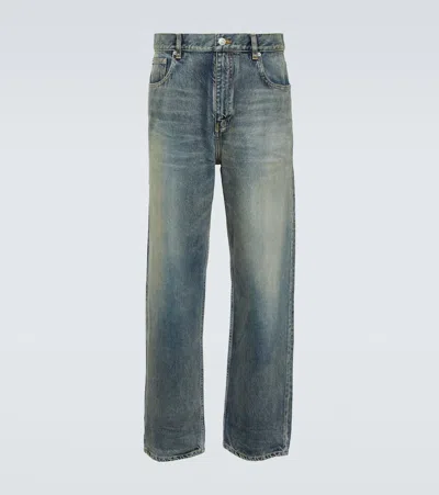 Balenciaga Mid-rise Wide-leg Jeans In Blue