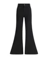 Balenciaga Flare Cotton Jeans Pockets In Black