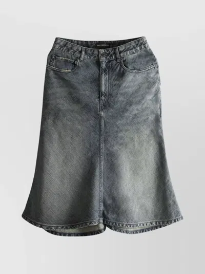 Balenciaga Midi And Knee Length Skirt Design In Blue