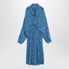 Balenciaga Midi Dress With Bow And Print