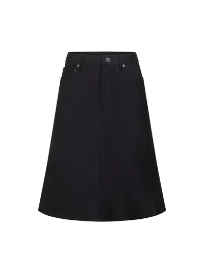 Balenciaga "midi Godet" Skirt Bb In Black