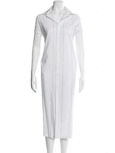 Pre-owned Balenciaga Midi Length Dress In White