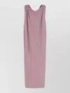 Balenciaga Gathered-shoulder High-neck Midi Sack Dress