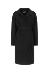 Balenciaga Women's Midnight Cotton Overcoat In Multi