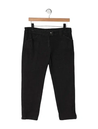 Pre-owned Balenciaga Mid-rise Straight Leg Jeans In Black