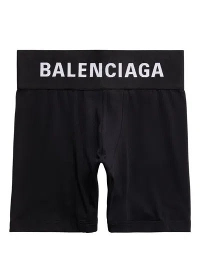 Balenciaga Logo Waistband Boxers In 1000 -black