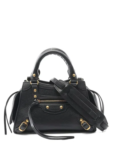 Pre-owned Balenciaga Mini 10's Neo Classic City Tote Bag In Black