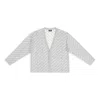 Balenciaga Logo-print Button-up Cardigan In Gray
