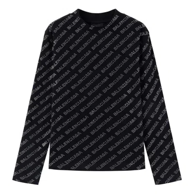 Balenciaga Mini Allover Sweater 'black'