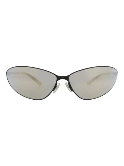 Balenciaga Mini Bb0315s Unisex Sunglasses In Gray