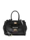 Balenciaga Bel Air Mini Leather Tote Bag In Black