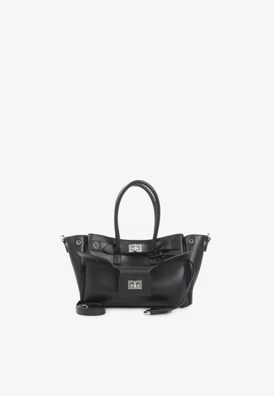 Balenciaga Mini Bel Air Tote Bag In Black