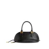 Balenciaga Mini Leather Bolero B Logo Zip Fastening Top Handle With Ring Detail In Black