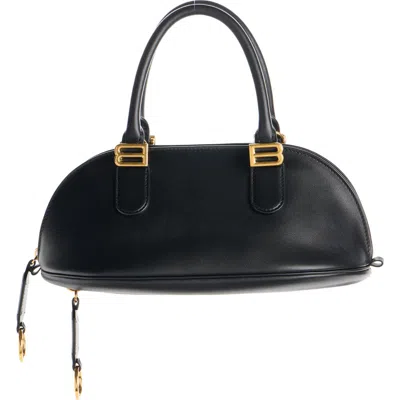 BALENCIAGA BALENCIAGA MINI BOLERO LEATHER BOWLING BAG