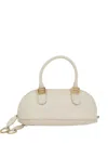 Balenciaga Bolero Logo-plaque Leather Shoulder Bag In Neutral