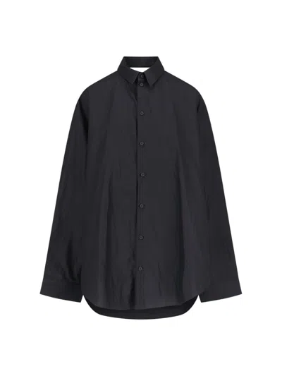 Balenciaga Mini Camìcia Dress In Black