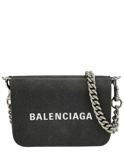 Balenciaga Mini Cash Chain Wallet (authentic Pre-loved) In Black