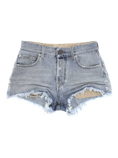 Balenciaga Mini Denim Shorts
