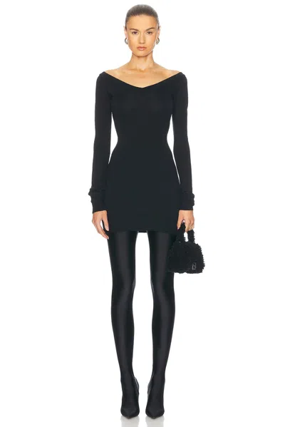Balenciaga Mini Dress In Black