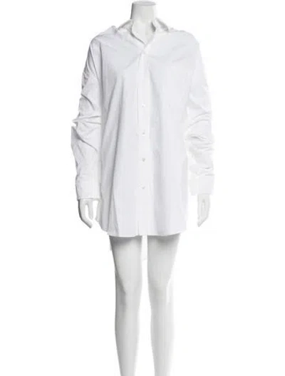 Pre-owned Balenciaga Mini Dress In White