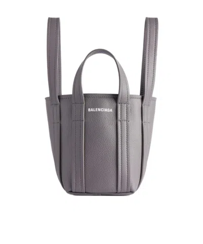 Balenciaga Mini Everyday 2.0 Tote Bag In Gray