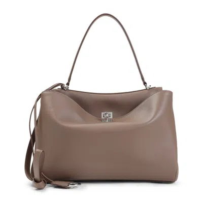 Balenciaga Mini Handbag With Elegant Design - W:34cm H:24cm D:11cm In Brown