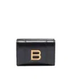 Balenciaga Mini Hourglass Wallet In Black