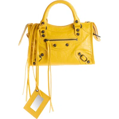 Balenciaga Mini Le City Bag In Yellow