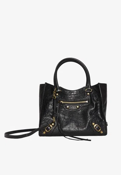 Balenciaga Mini Le City Tote Bag In Black