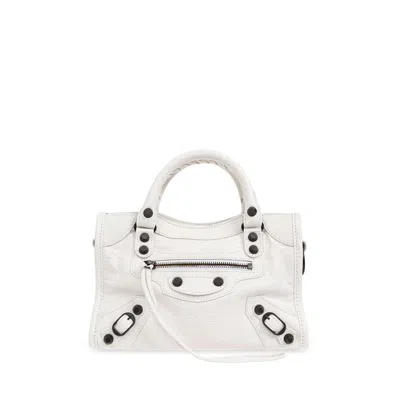 Balenciaga Mini Le City Tote Bag In White