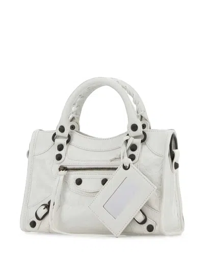 Balenciaga Mini Le City Tote Bag In White