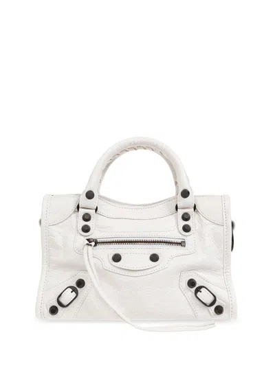 Balenciaga Mini Le City Tote Bag In White