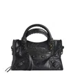 Balenciaga Mini Leather Le City Top-handle Bag In Black